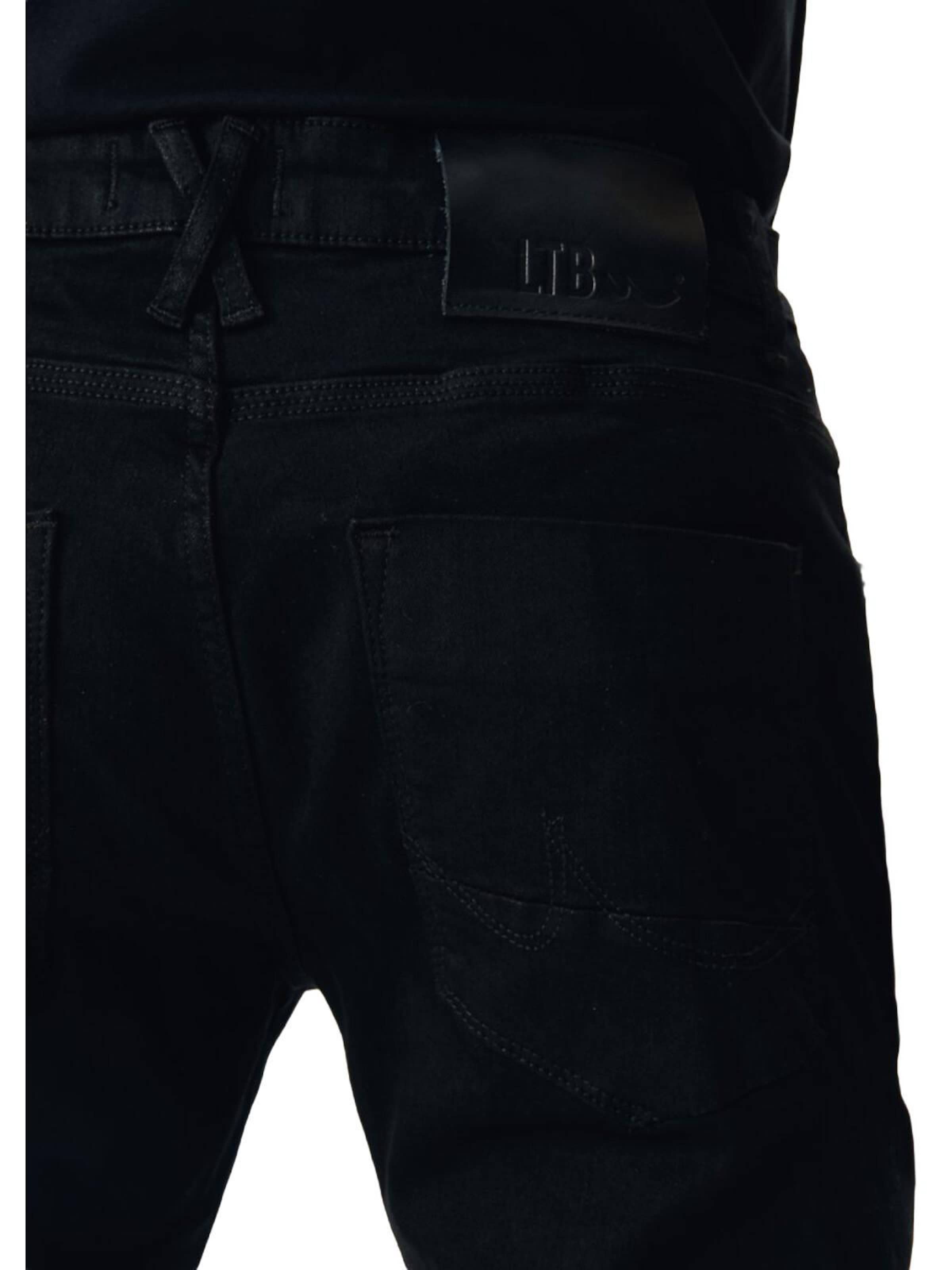 LTB Jeans - Slimfit Vaquero 'LTB Jeans Herren Joshua Skinny Leg Low Waist Jeanshose' en negro