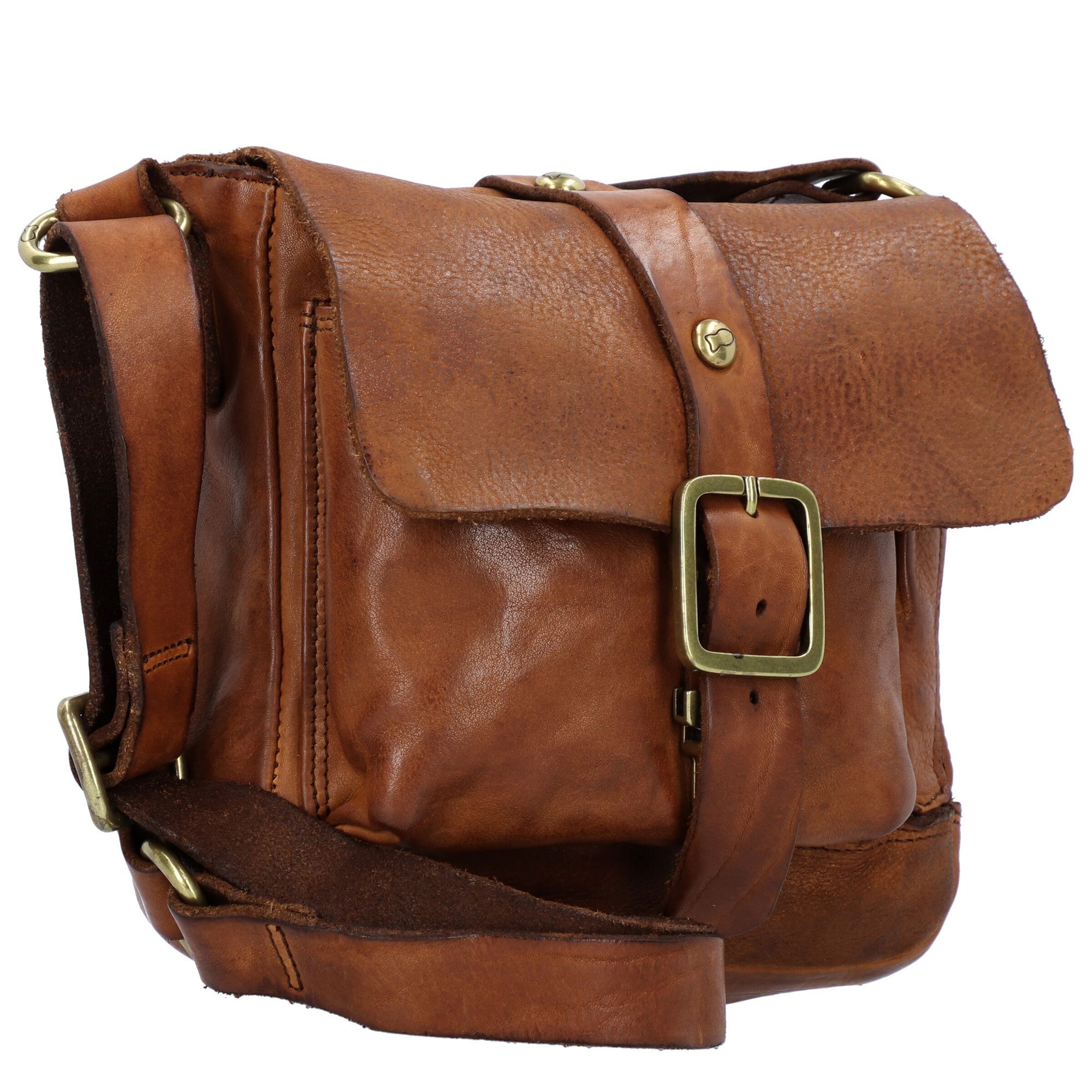 Campomaggi Schoudertas 'Garofano' in Bruin