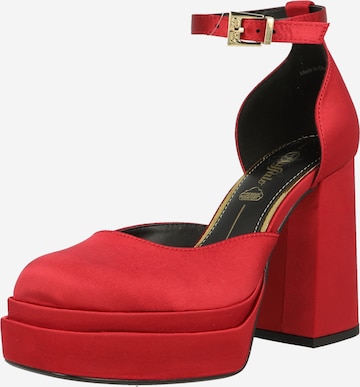 BUFFALO Strap Sandals 'May Dorsay' in Red: front