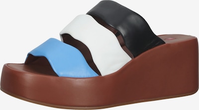 Högl Mule en bleu / marron / noir / blanc, Vue avec produit