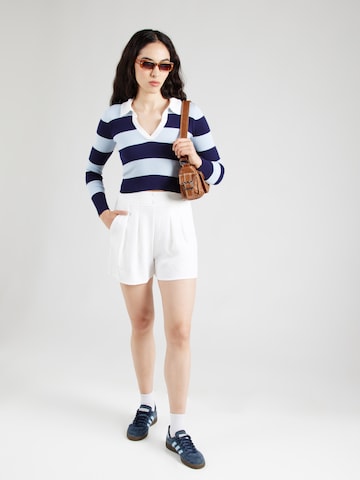 ABOUT YOU - Loosefit Calças com pregas 'Jane' em bege