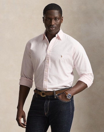 Coupe regular Chemise 'CLASSIC' Polo Ralph Lauren Big & Tall en rose : devant
