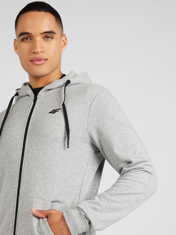 4F Sportsweatjacke in Grau