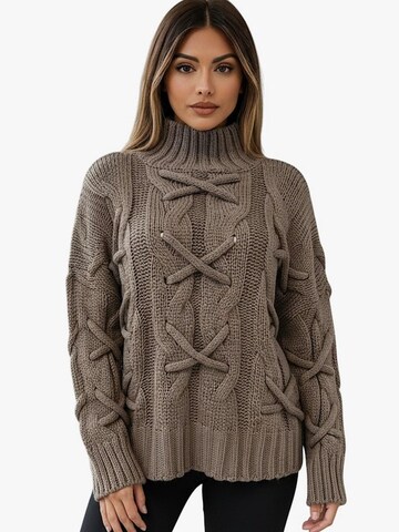 Worldclassca Strickjacke 'Strick Pullover mit Stehkragen'‌‌‌‌‌‌‌‌‌‌ in Grau