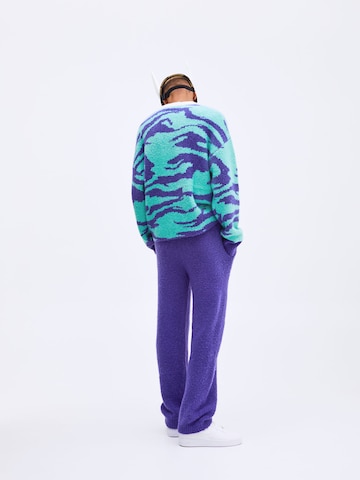 Loosefit Pantalon 'Nino' Smiles en violet