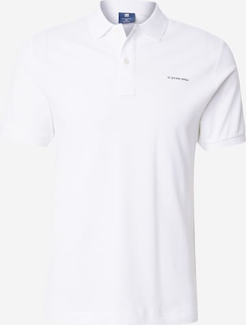 G-STAR Тениска 'Oluv' в бяло: отпред