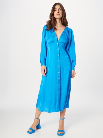 Robe-chemise 'HOLY' FRNCH PARIS en bleu : devant