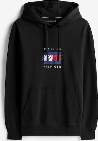 melns TOMMY HILFIGER Sportisks džemperis: no priekšpuses