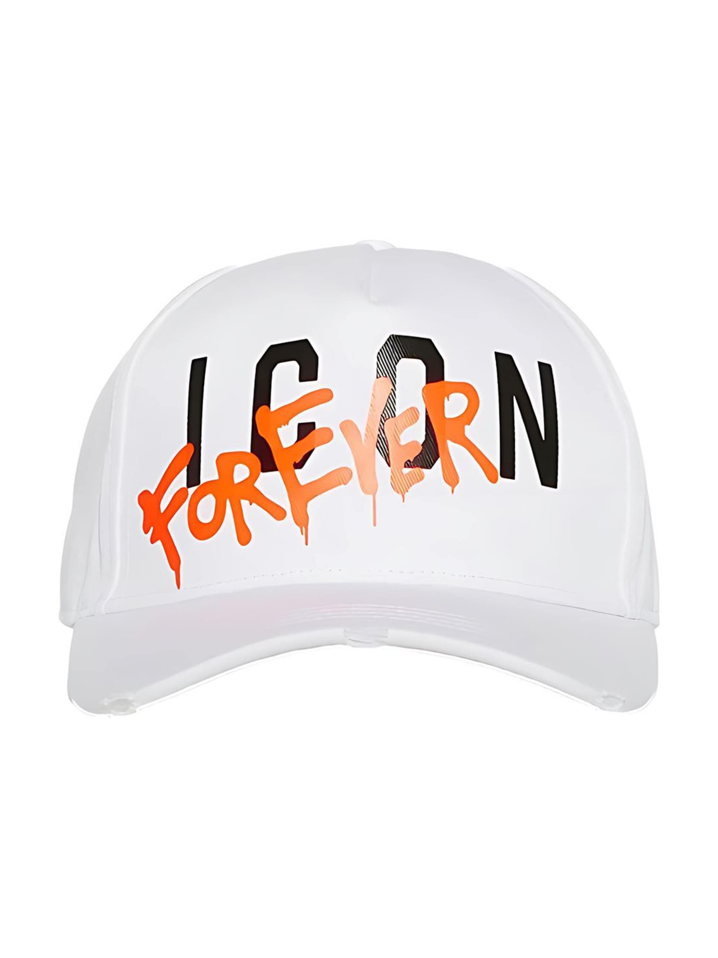 DSQUARED2 Cap 'ICON Forever'‌ in Weiß: Vorderseite