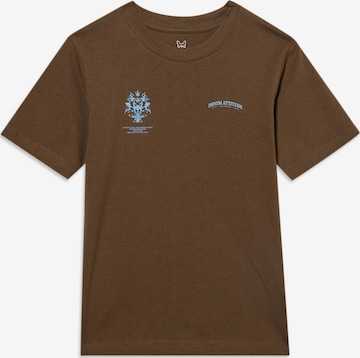 T-Shirt 'JJTRADITION' Jack & Jones Junior en marron : devant