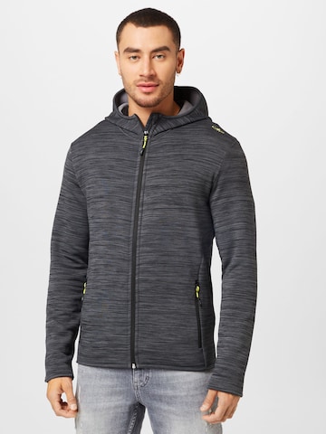 CMP Athletic fleece jacket in Black: front