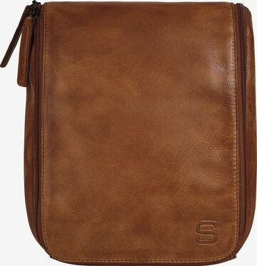 Trousses de toilette Spikes & Sparrow en marron : devant