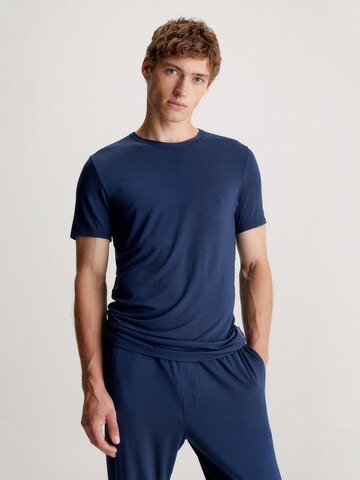 T-Shirt Calvin Klein Underwear en bleu : devant