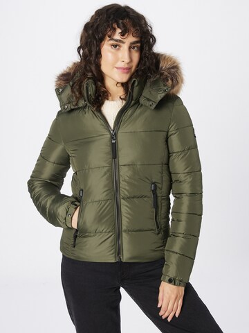 Veste d’hiver Superdry en vert : devant