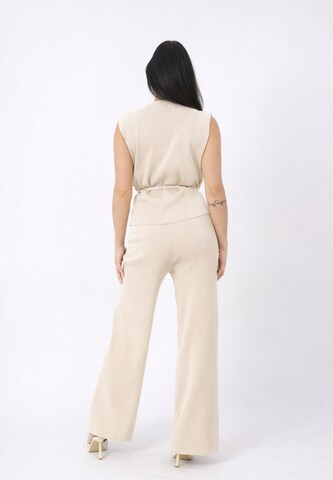 Pantalons de tailleur Elara en beige
