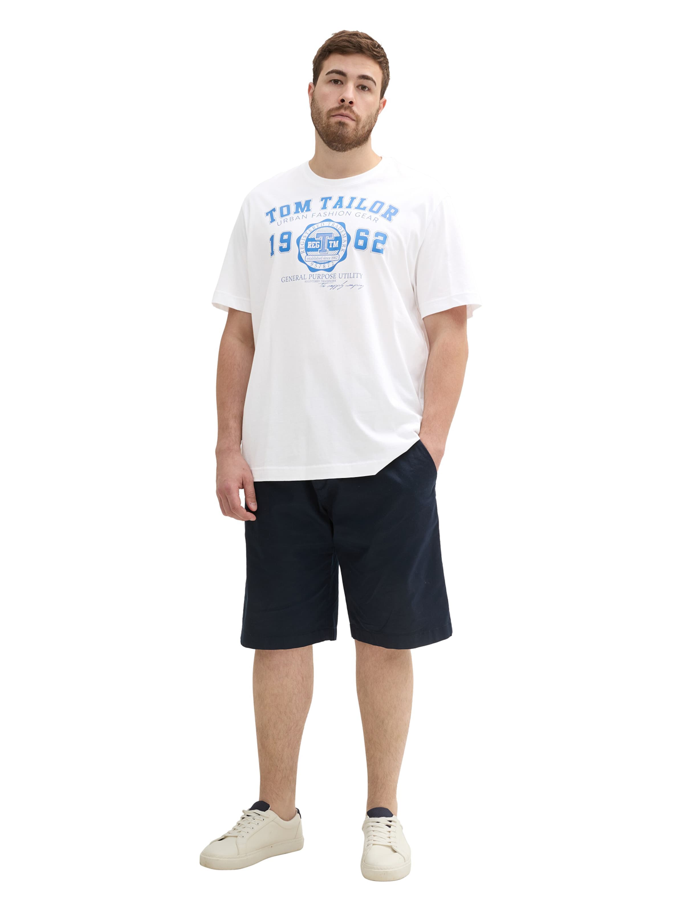 TOM TAILOR Men + Футболка в Белый