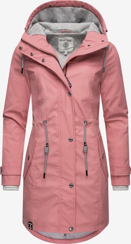 Peak Time Raincoat in Pink: front