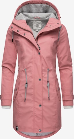 Peak Time Raincoat in Pink: front