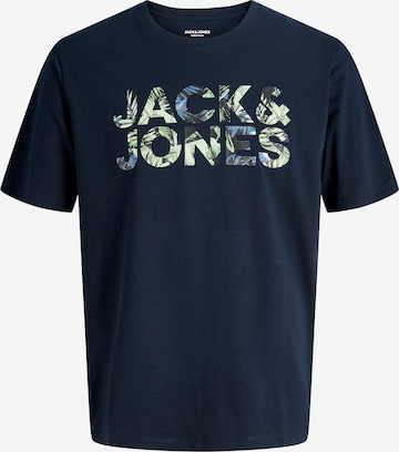 JACK & JONES Koszulka 'JJEJEFF' w kolorze niebieski: przód