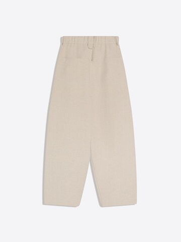 Bershka Wide Leg Laskoshousut värissä harmaa