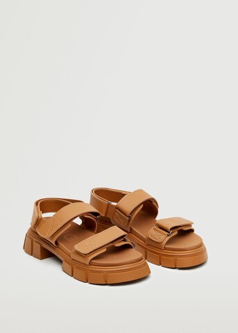 MANGO Sandal i orange