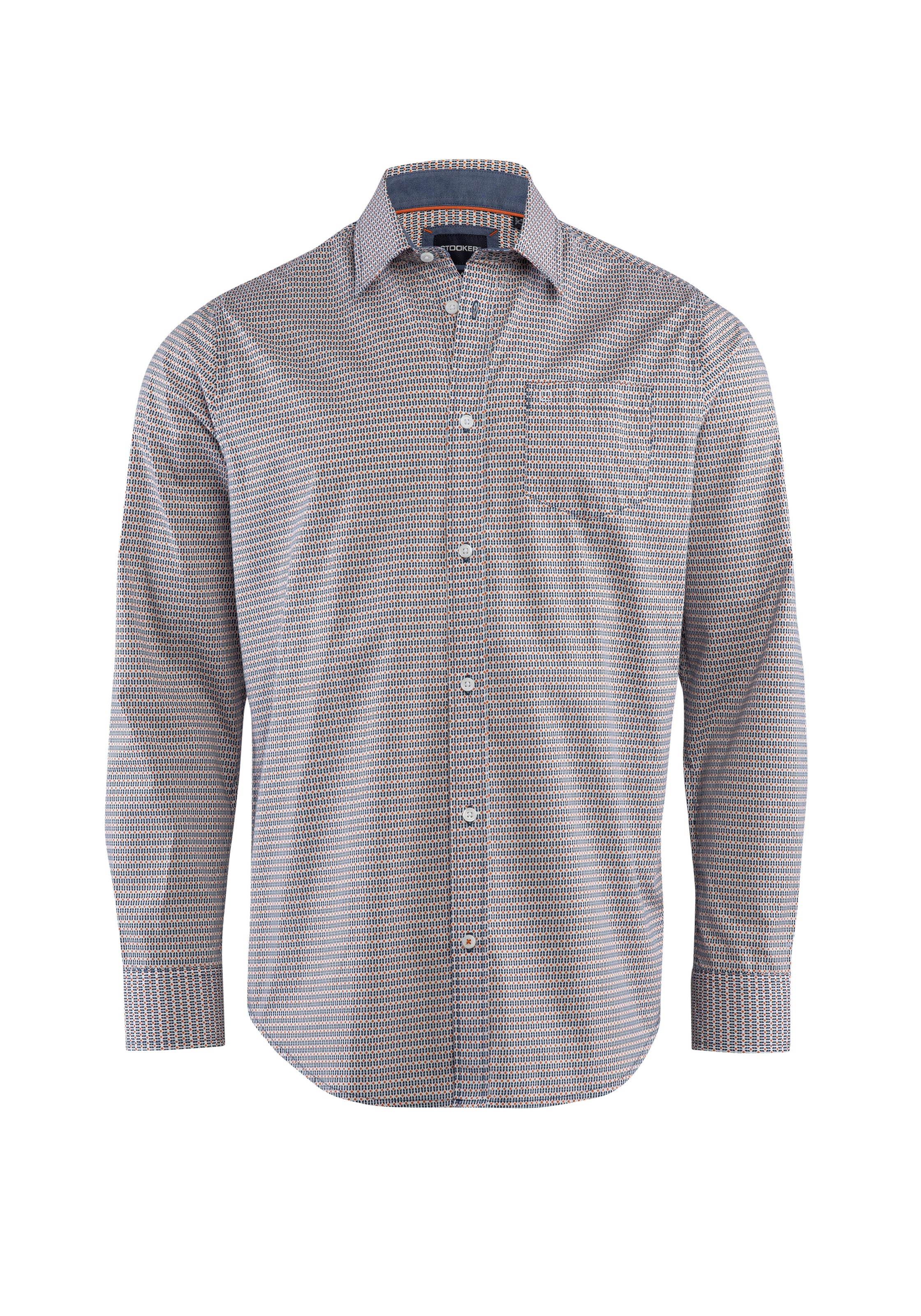 Chemise 'Hugh' Stooker Men en bleu : devant
