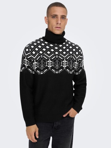 Only & Sons Pullover in Schwarz