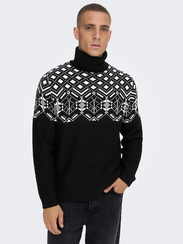 Only & Sons Pullover in Schwarz