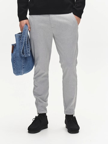 Effilé Pantalon 'Pisa Domo' GABBA en gris : devant