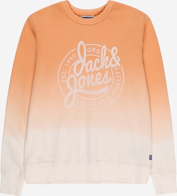 Jack & Jones Junior Суичър 'TARIF' в оранжево: отпред