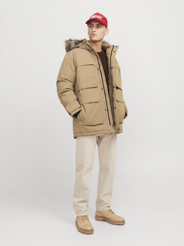 JACK & JONES Overgangsparka 'JJStar' i brun
