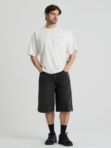 Wide Leg Jean NoWear en noir : devant