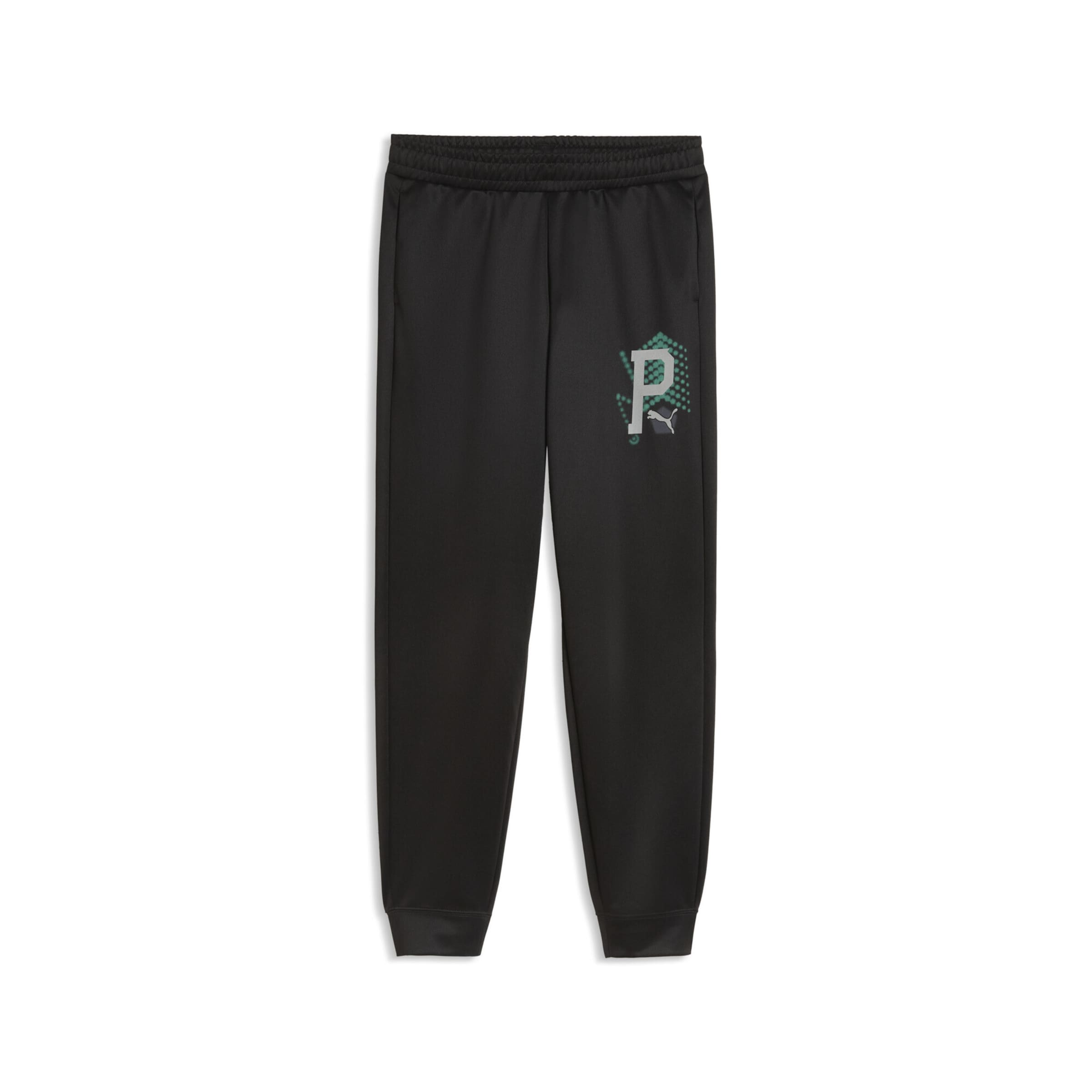 PUMA Regular Sportbroek in Zwart: voorkant