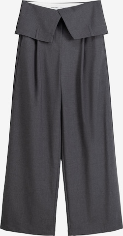 Wide leg Pantaloni di Bershka in grigio: frontale