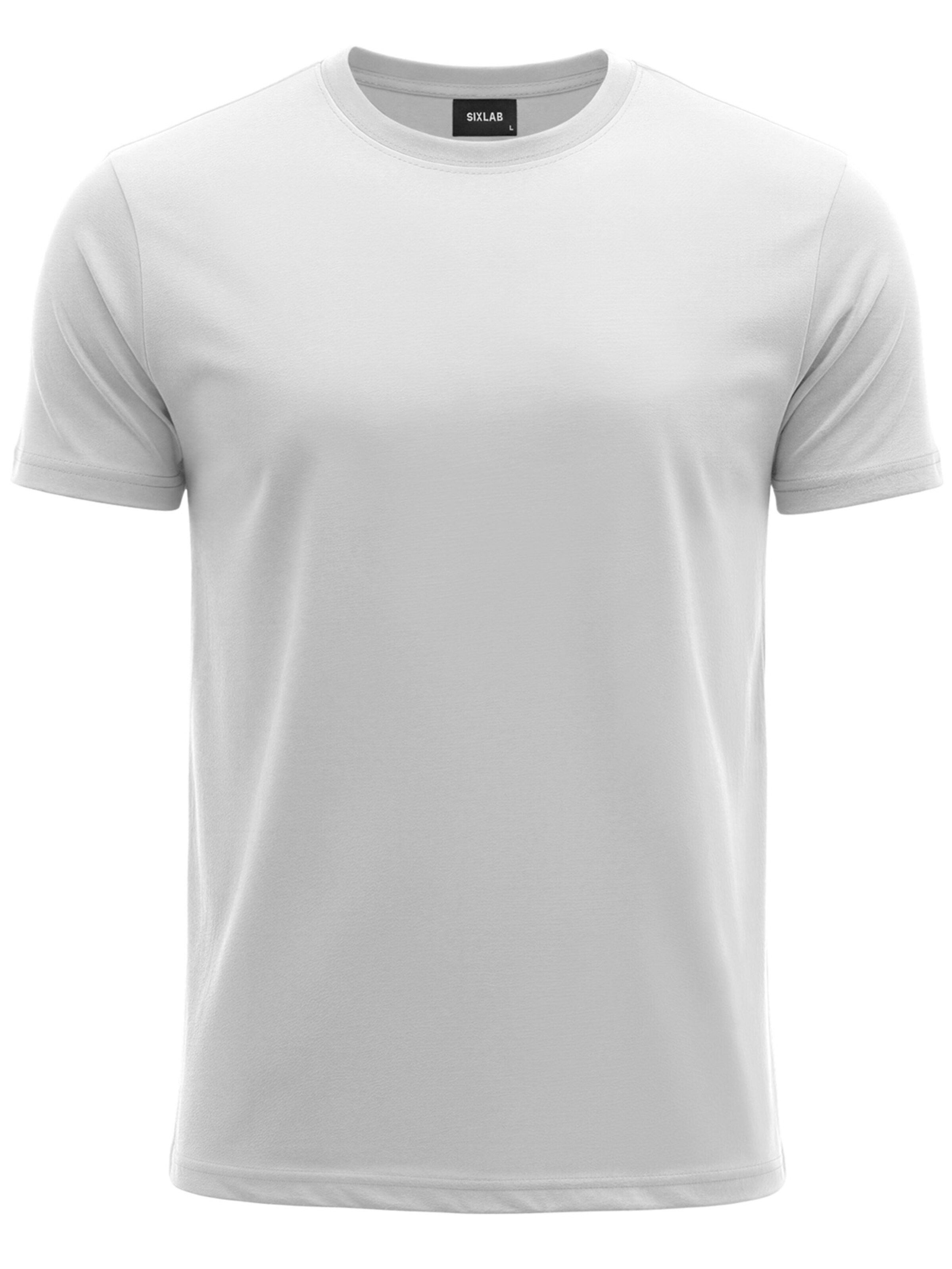 SIXLAB Shirt‌‌ in Weiß: Vorderseite