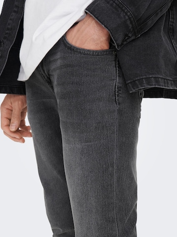 Coupe slim Jean 'Loom' Only & Sons en gris