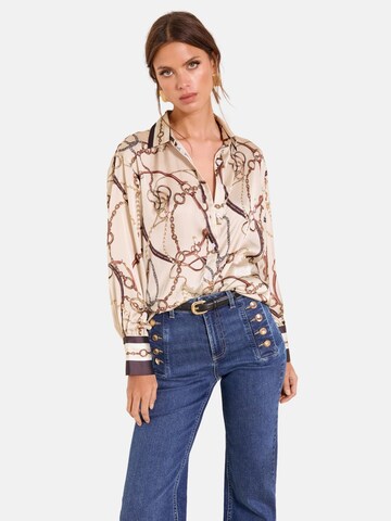 Lipsy Bluse in Beige: Vorderseite