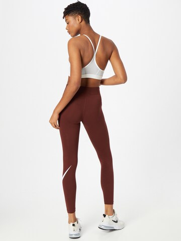 Skinny Leggings 'Essential' di NIKE in marrone