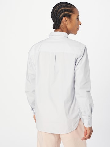 ARMEDANGELS Comfort fit Button Up Shirt 'Paitaa' in Blue