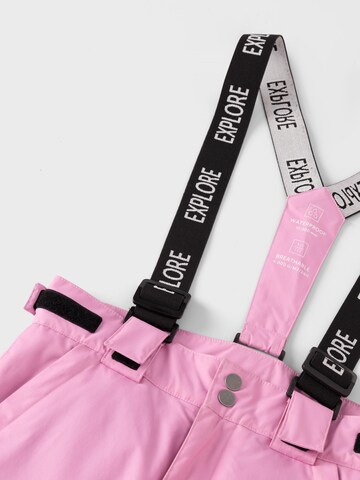 Regular Pantalon de sport 'Slope' NAME IT en violet