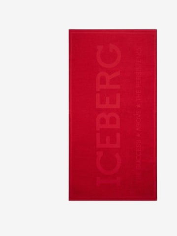 Serviettes ICEBERG en rouge : devant
