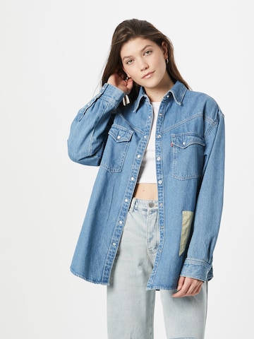 LEVI'S ® Blouse 'Dorsey XL Western' in Blue: front