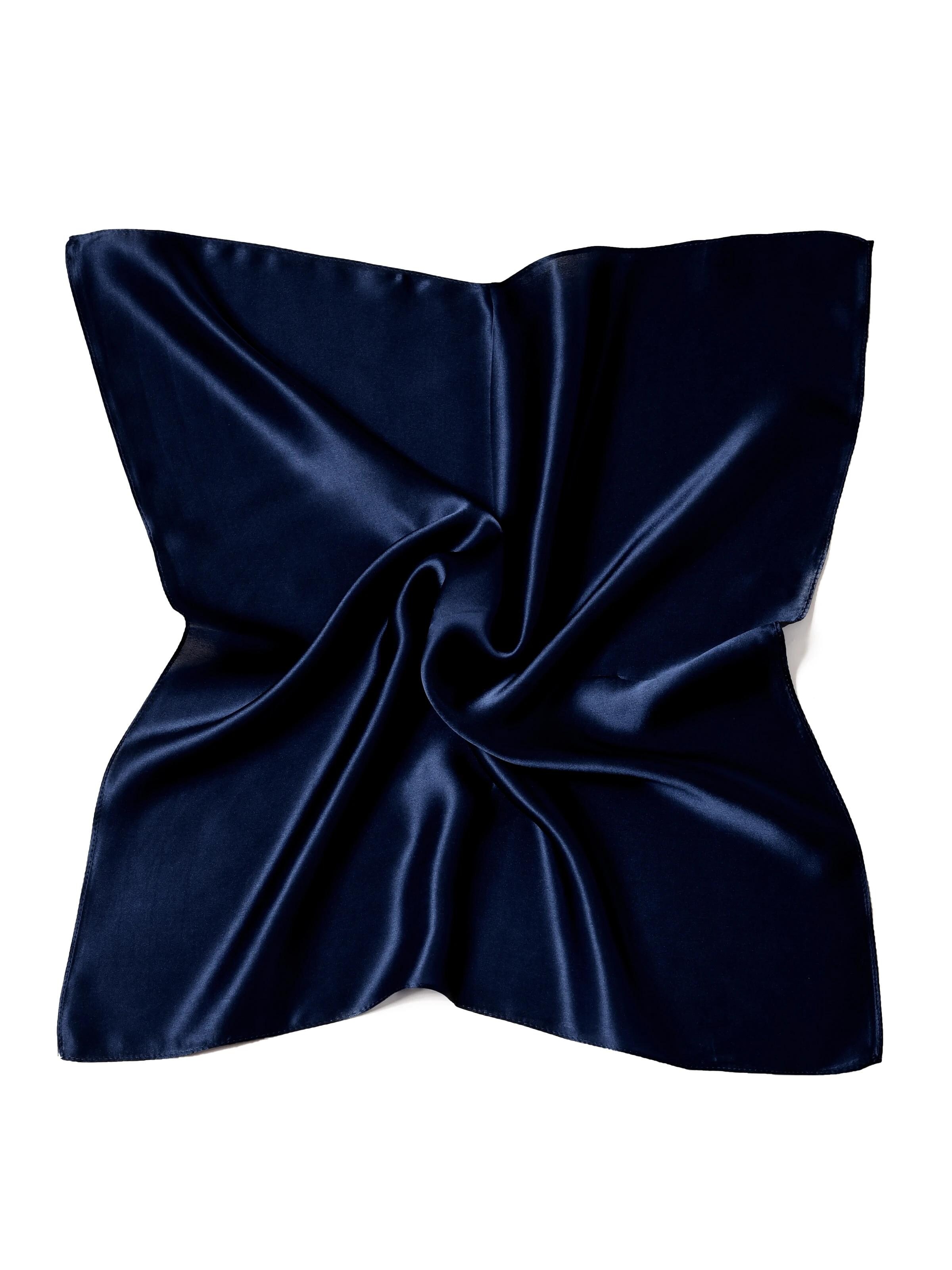 MayTree Schal 'Seidentuch einfarbig'‌‌‌‌‌‌‌ in Blau: Vorderseite