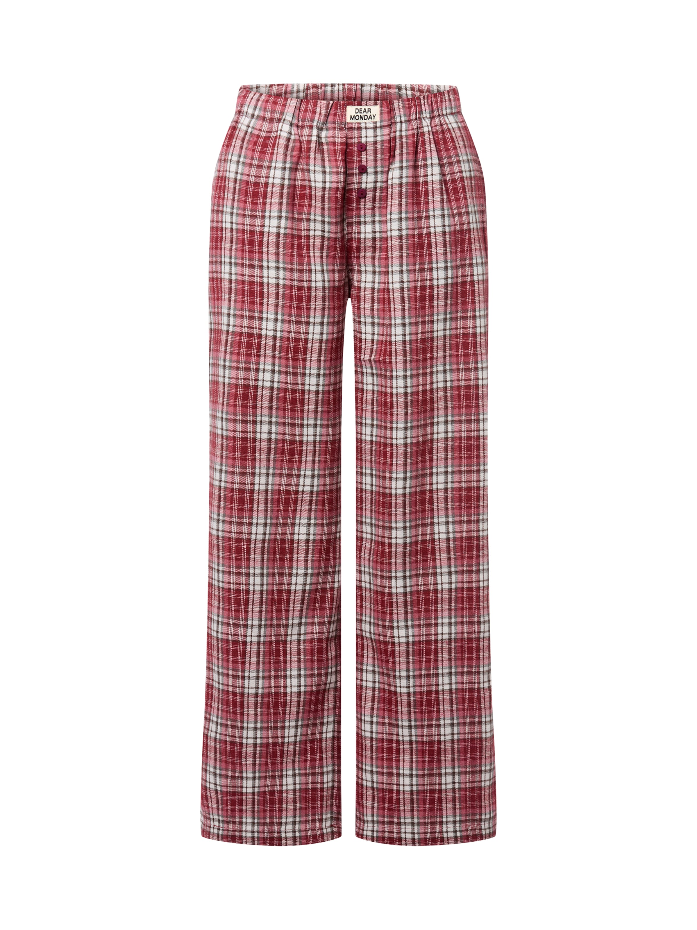Marie Lund Pajama Pants in Red: front