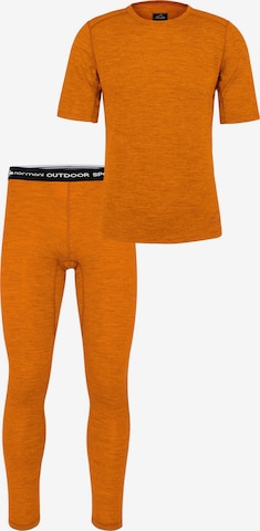 Survêtements normani en orange : devant