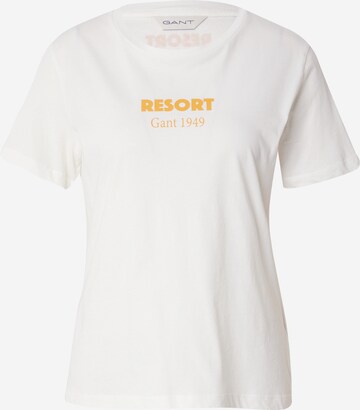 T-shirt 'RESORT' GANT en blanc : devant