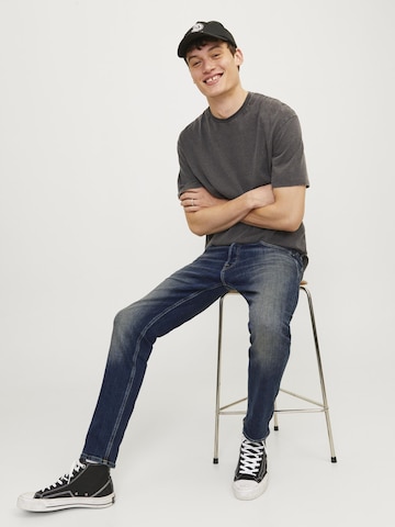 JACK & JONES Ozke Kavbojke 'JJIMIKE JJORIGINAL' | modra barva