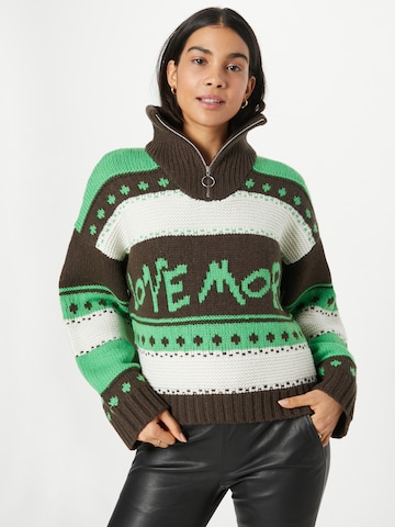 Samsøe Samsøe Sweater 'EKEI' in Green: front