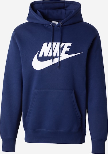 Nike Sportswear Collegepaita 'CLUB' värissä laivastonsininen / valkoinen, Tuotenäkymä