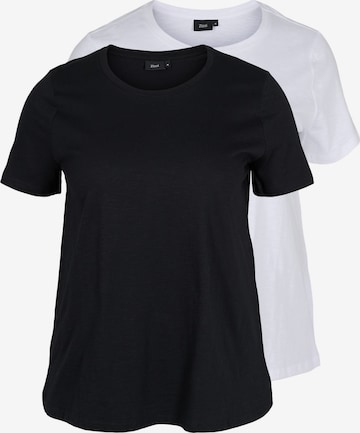 Zizzi Shirts i sort: forside